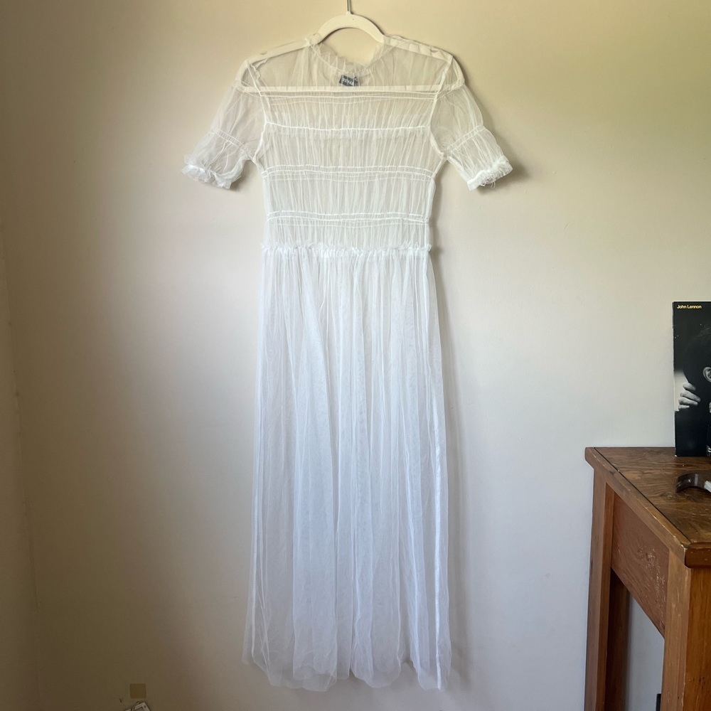 Sheer white dress
